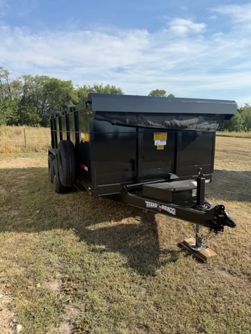 14 ft Dump Trailer front view